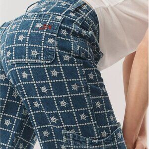 NWT Damson Madder Drew Embroidered Cargo Jeans